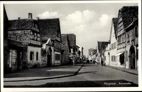 Ak Pfungstadt in Südhessen, Bornstraße