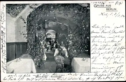 Ak Berlin, Kaiserkeller, Rosenlaube