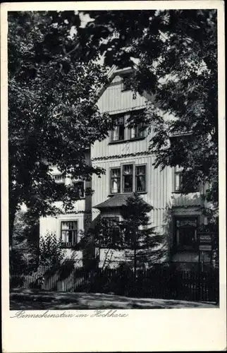 Ak Benneckenstein Oberharz am Brocken, Haus Vocke, Straßenansicht