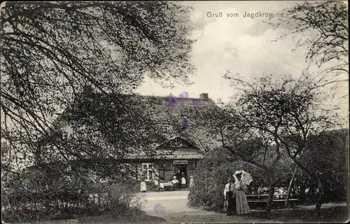 Ak Lühmannsdorf Mecklenburg Vorpommern, Jagdkrug