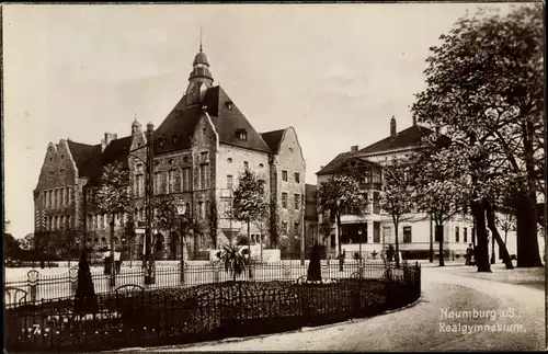 Ak Naumburg an der Saale, Realgymnasium