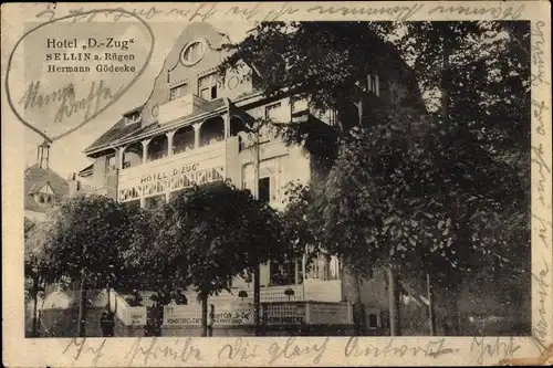 Ak Ostseebad Sellin auf Rügen, Hotel D Zug