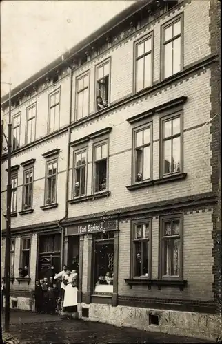 Foto Ak Mühlhausen in Thüringen, Wohnhaus Ammerstraße 17/18, Geschäft Fleischermeister Carl Döring
