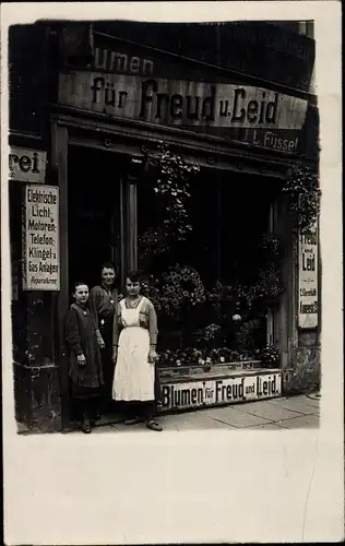 FotoAk Dresden Pirnaische Vorstadt, Pillnitzer Straße 12, Blumen L. Füssel, Klempnerei F.+K. Förstel