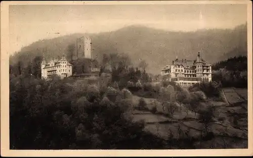 Ak Hornberg im Schwarzwald, Beamten-Erholungsheim Schloss Hornberg