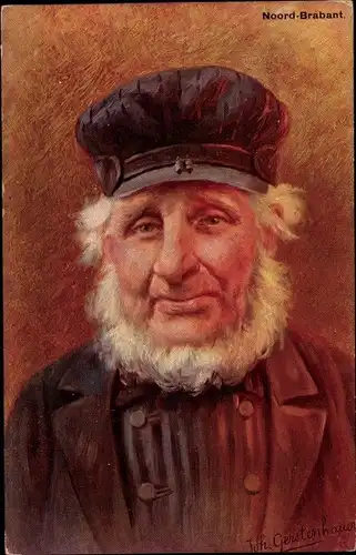 Künstler Ak Gerstenhauer, Johann, Georg, Nordbrabant, Niederländer, Tracht