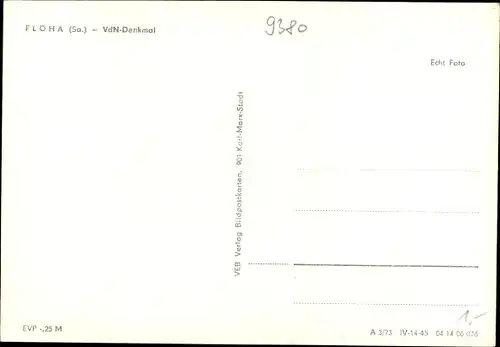 Ak Flöha in Sachsen, VdN-Denkmal