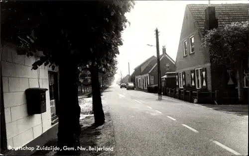 Ak Zuidzijde Südholland, Straßenpartie, Häuser, Bäume