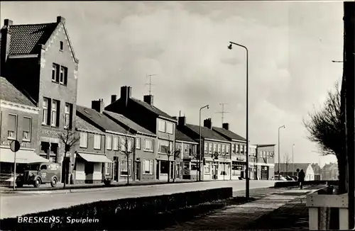 Ak Breskens Sluis Zeeland Niederlande, Spuiplein