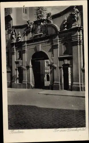 Ak Bautzen in der Oberlausitz, Tor zum Domkapitel