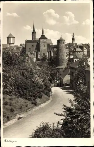 Ak Bautzen in der Oberlausitz, Michaeliskirche, Wasserkunst, Türme des Doms und Rathauses