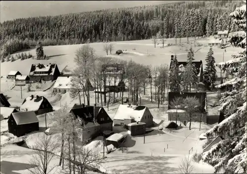 Ak Wildenthal Eibenstock im Erzgebirge, Ortsansicht, Winter, Schnee