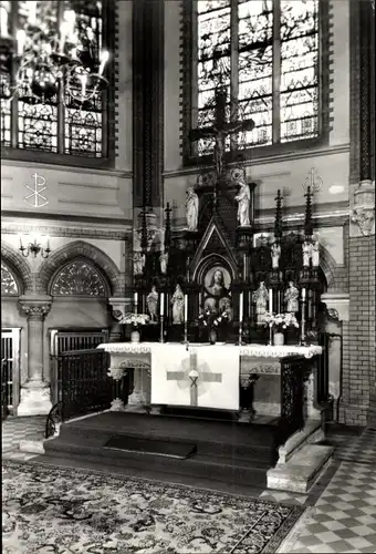 Ak Aue im Erzgebirge Sachsen, St.-Nicolai-Kirche, Altar