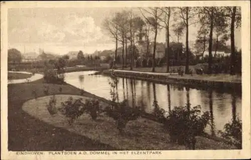 Ak Eindhoven Nordbrabant Niederlande, Plantsoen a.d. Dommerl in het Elzentpark