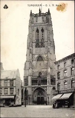Ak Tongres Tongeren Flandern Limburg, O.L.V. Kerk
