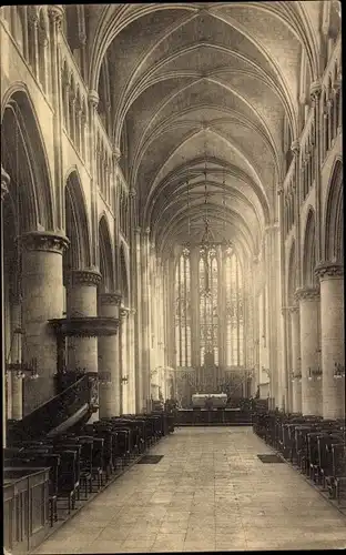 Ak Tongres Tongeren Flandern Limburg, Kirche, Innenansicht