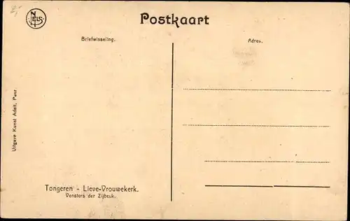 Ak Tongres Tongeren Flandern Limburg, Lieve-Vrouwekerk, Vensters der Zijbeek