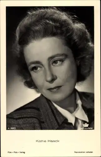 Ak Schauspielerin Käthe Haack, Portrait