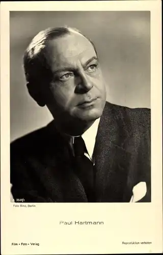 Ak Schauspieler Paul Hartmann, Portrait