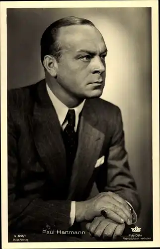 Ak Schauspieler Paul Hartmann, Portrait