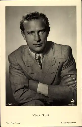Ak Schauspieler Viktor Staal, Portrait