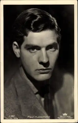 Ak Schauspieler Paul Hubschmid, Portrait