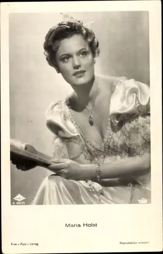 Ak Schauspielerin Maria Holst, Portrait