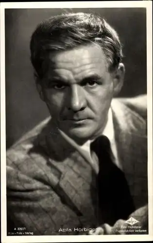 Ak Schauspieler Attila Hörbiger, Portrait