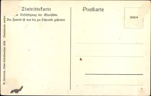 Ak Szklarska Poręba Schreiberhau Riesengebirge Schlesien, Josephinenhütte, König Friedrich Wilhelm