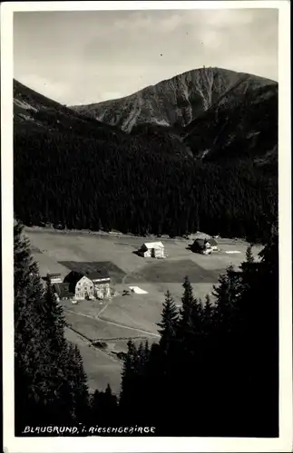 Ak Blaugrund Riesengebirge Schlesien, Gesamtansicht