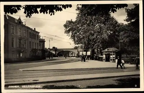 Ak Arnhem Gelderland Niederlande, Willemsplein