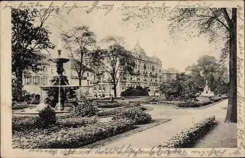 Ak Düsseldorf am Rhein, Königsallee mit Parkhotel