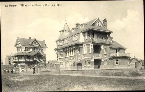 Ak La Panne De Panne Westflandern, Villas Les Houx et Les Flots