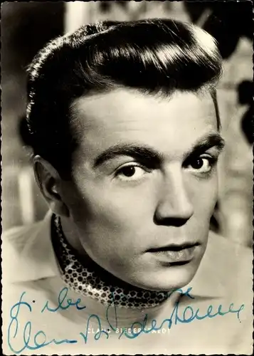 Ak Schauspieler Claus Biederstaedt, Portrait, Autogramm