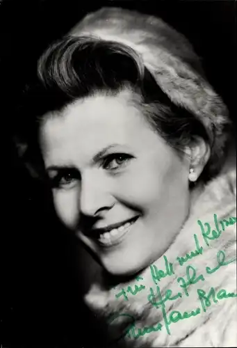 Ak Schauspielerin Anne Marie Blanc, Portrait, Autogramm