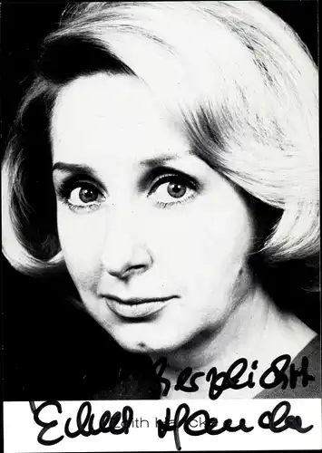Ak Schauspielerin Edith Hanke, Portrait, Autogramm