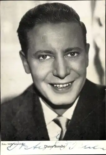 Ak Schauspieler Dieter Borsche, Portrait, Autogramm