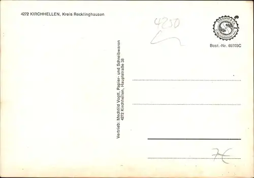 Ak Kirchhellen Bottrop im Ruhrgebiet Nordrhein Westfalen, Fluss, Schwäne, Ausflug, Schloss Beck