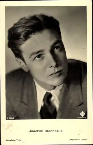 Ak Schauspieler Joachim Brennecke, Portrait, Film Foto Verlag A 3503/2