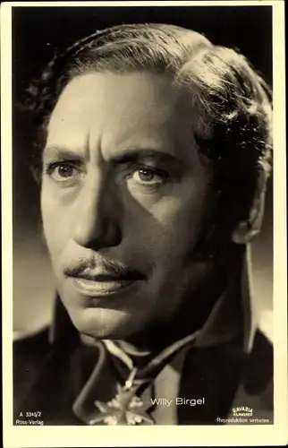 Ak Schauspieler Willy Birgel, Ross Verlag A 3345 2, Portrait
