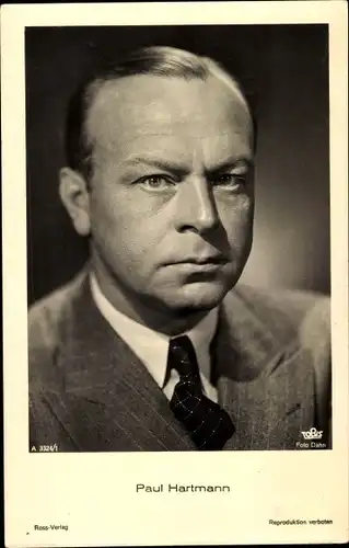 Ak Schauspieler Paul Hartmann, Ross 3324 1