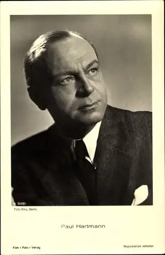 Ak Schauspieler Paul Hartmann, Portrait