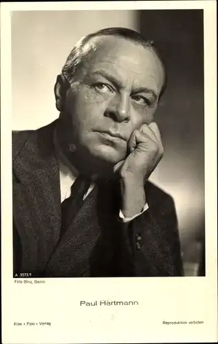 Ak Schauspieler Paul Hartmann, Portrait, Film Foto Verlag A 3573/1