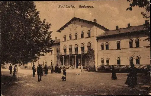 Ak Bad Elster im Vogtland, Badehaus