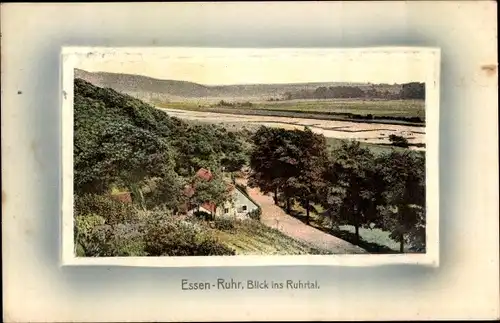 Ak Essen im Ruhrgebiet, Blick ins Ruhrtal