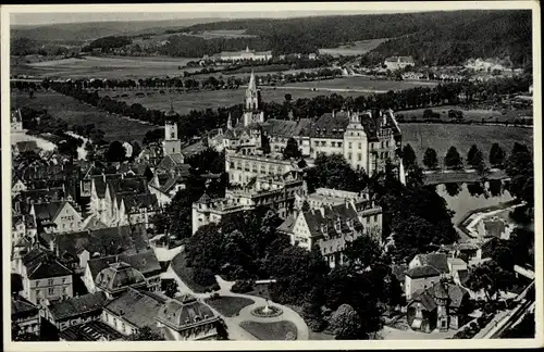 Ak Sigmaringen an der Donau, Schloss, Fliegeraufnahme