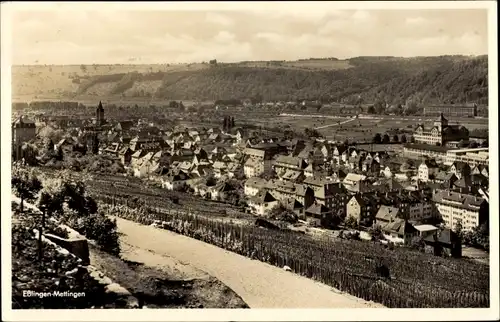 Ak Mettingen Esslingen am Neckar, Gesamtansicht