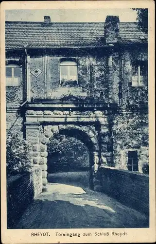 Ak Rheydt Mönchengladbach am Niederrhein, Toreingang zum Schloss Rheydt