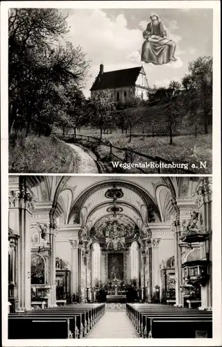 Ak Rottenburg am Neckar, Weggentalkirche im Weggental