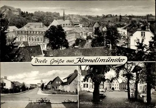 Ak Kornelimünster Aachen in Nordrhein Westfalen, In der Lohn, Marktplatz, Blick auf den Ort